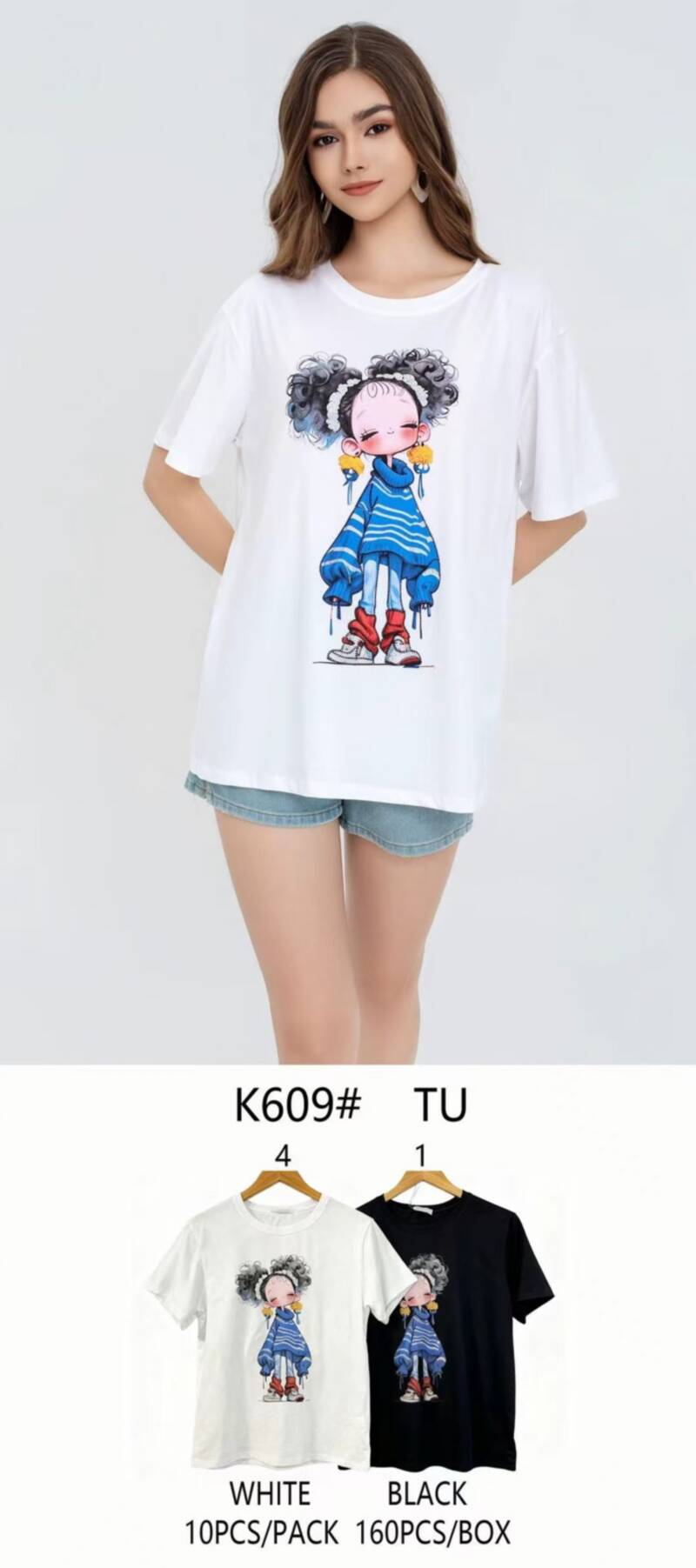 Bluzki damskie Roz Standard, Mix Kolor Paczka 10 szt